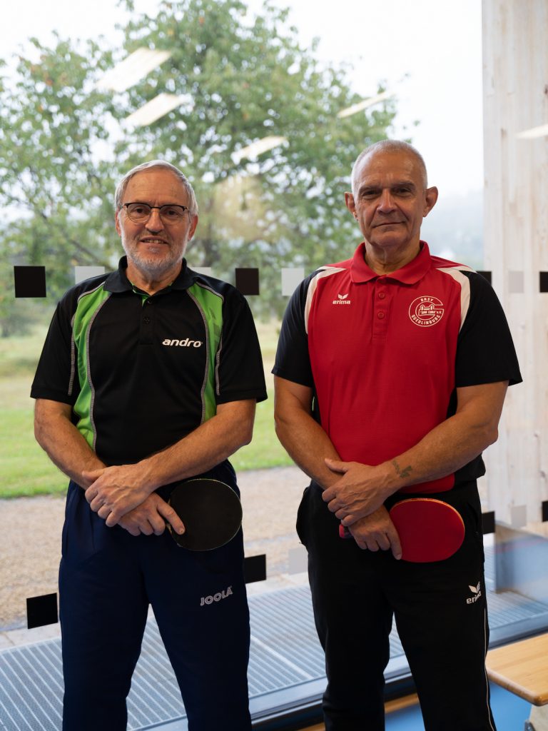 2 Trainer Tischtennis Wolfram Kühne und Götz Hup