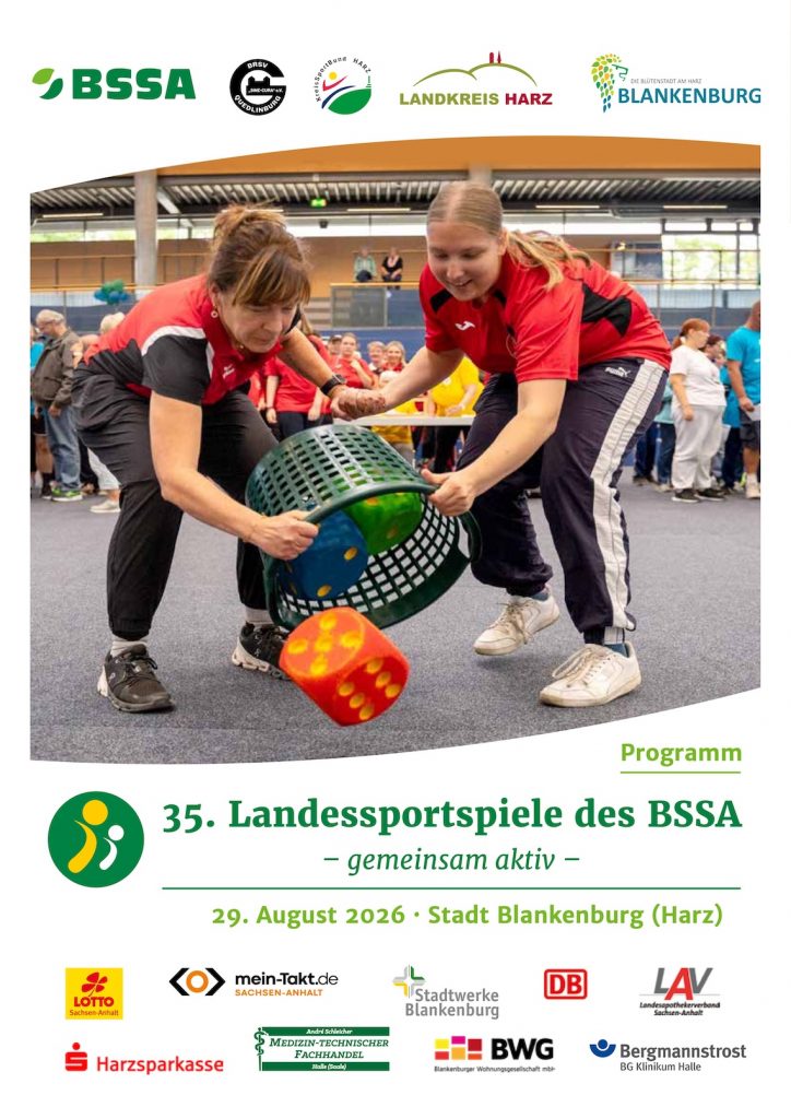 2026-Programmheft 35. Landessportspiele des BSSA